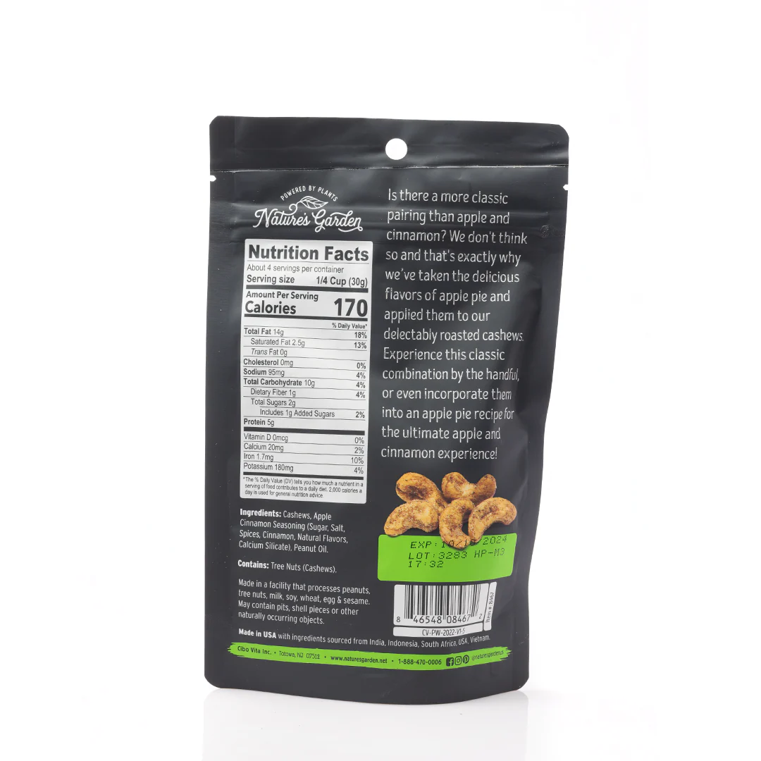 Nature's Garden Apple Cinnamon Cashews 113g - Image 3