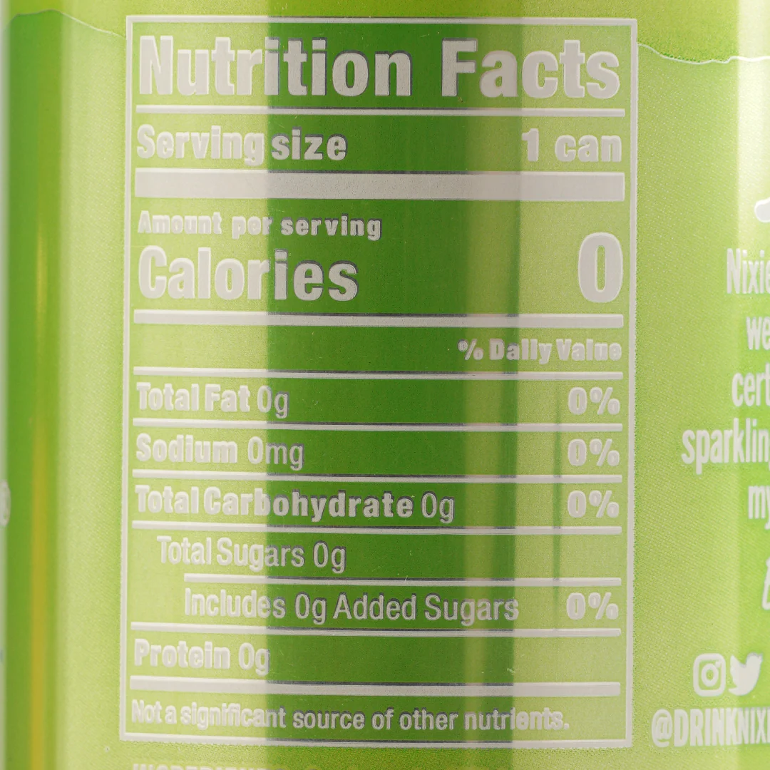 Nixie Sparkling Water Lime 355ml - Image 2