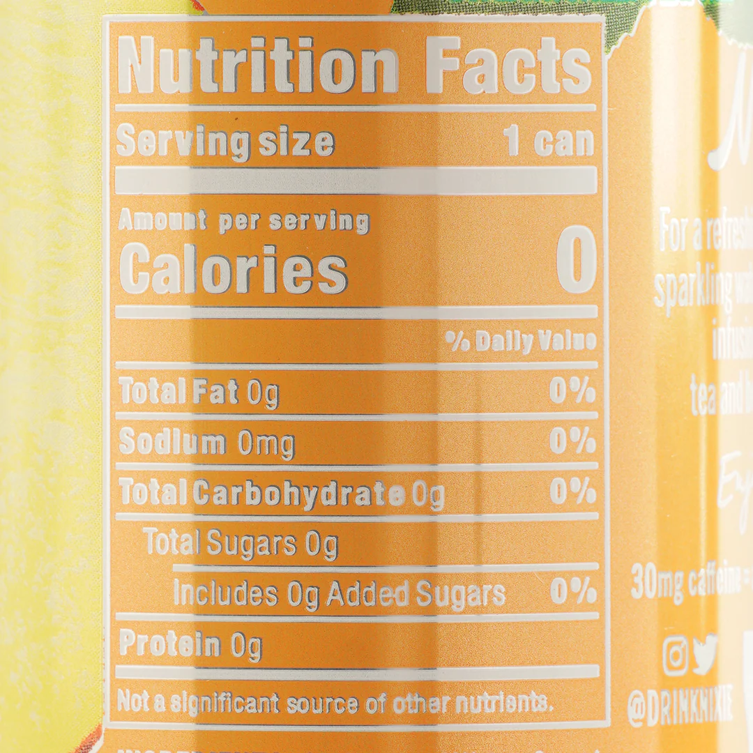 Nixie Sparkling Water Peach Black Tea 355ml - Image 2