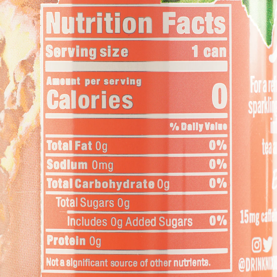 Nixie Sparkling Water Pomegranate Green Tea 355ml - Image 2