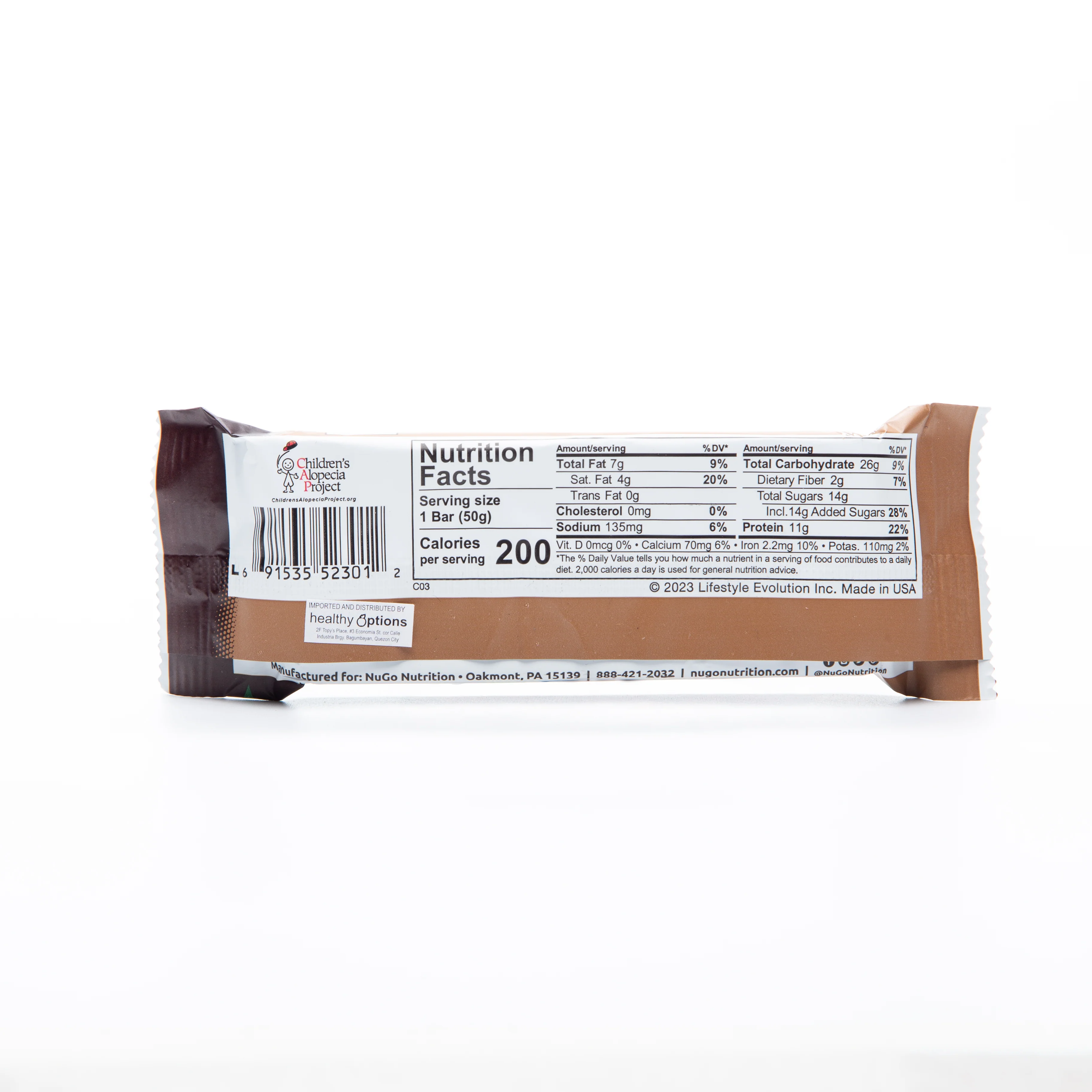 Nugo Dark Mocha Chocolate Protein Bar 50g - Image 3