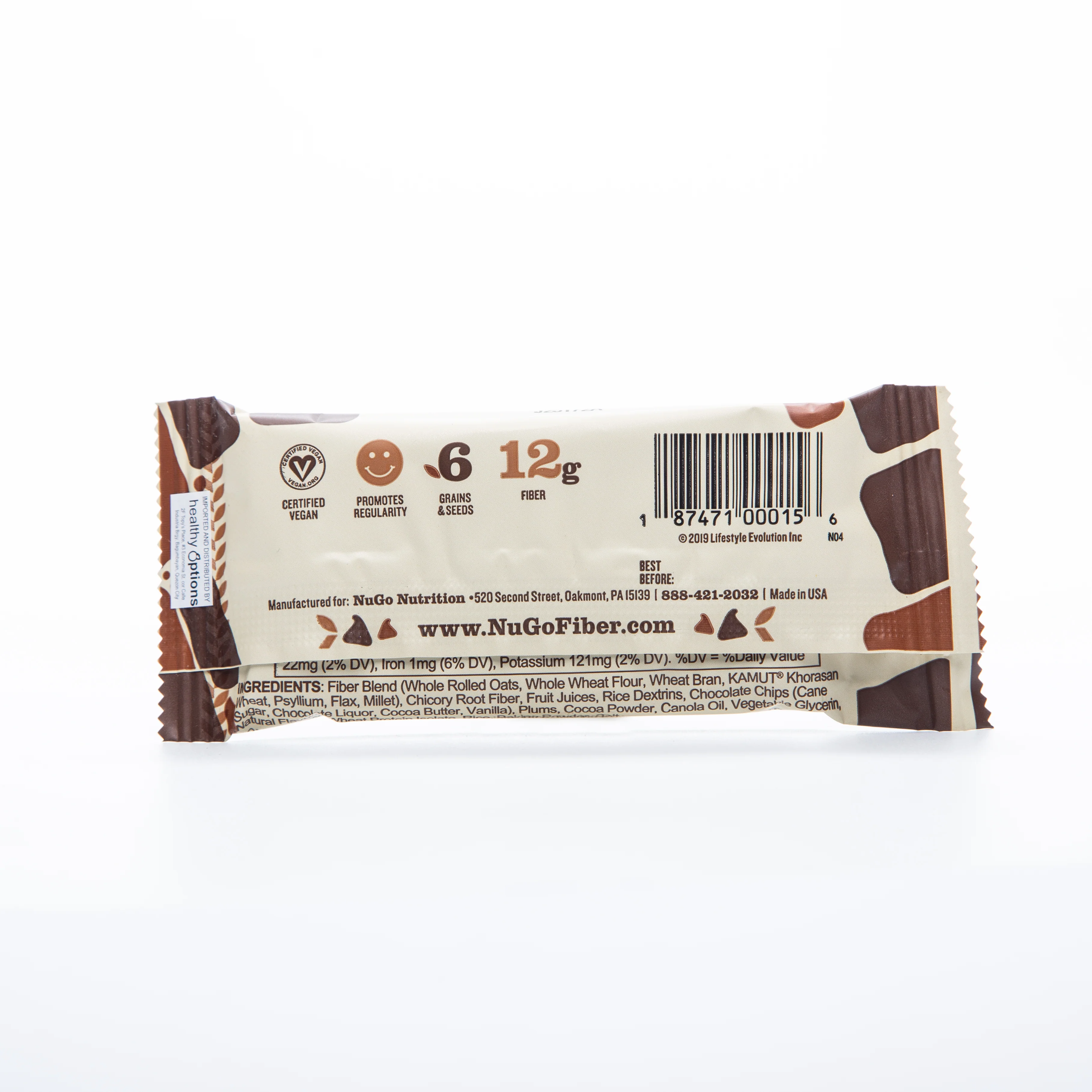 Nugo Fiber Chocolate Brownie 45g - Image 2