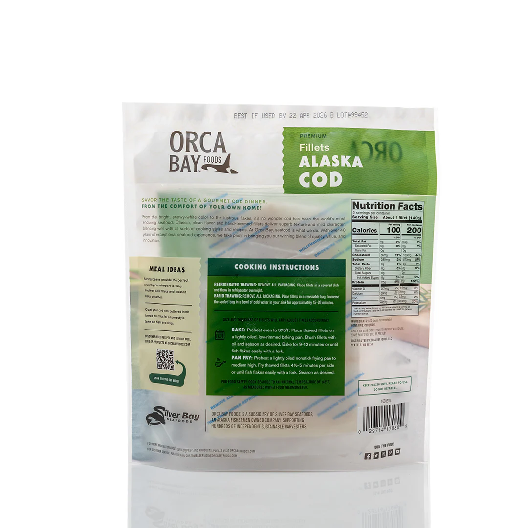Orca Bay Alaskan Cod Fillet 284g - Image 2
