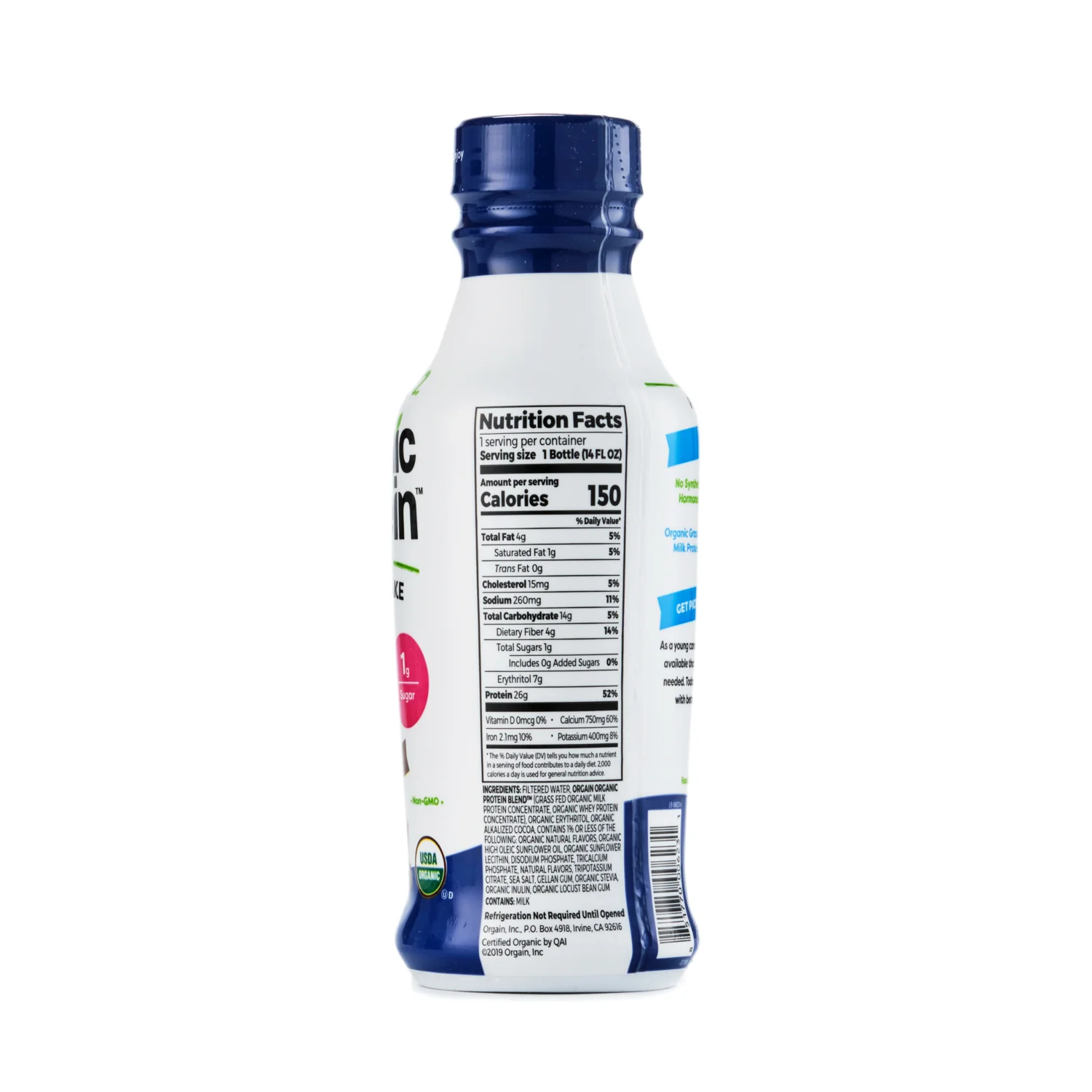 Orgain Organic Nutritional Shake Creamy Chocolate 414ml - Image 2