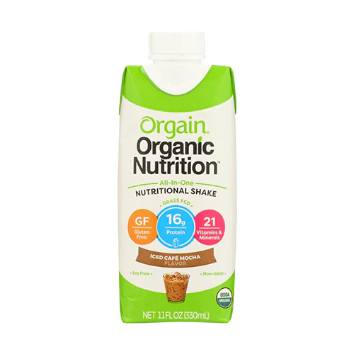 Orgain Organic Nutritional Shake Iced Cafe Mocha 330ml