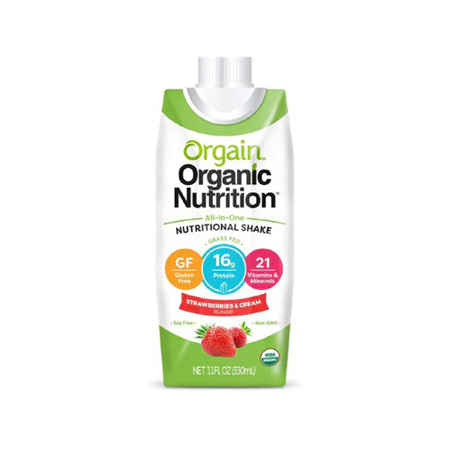Orgain Organic Nutritional Shake Strawberry & Cream 330ml