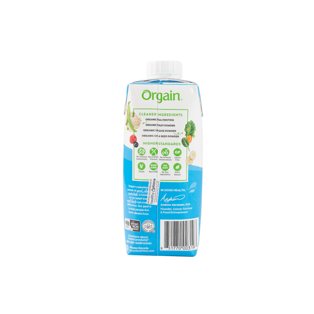 Orgain Organic Protein Shake Chocolate 330ml - Image 3
