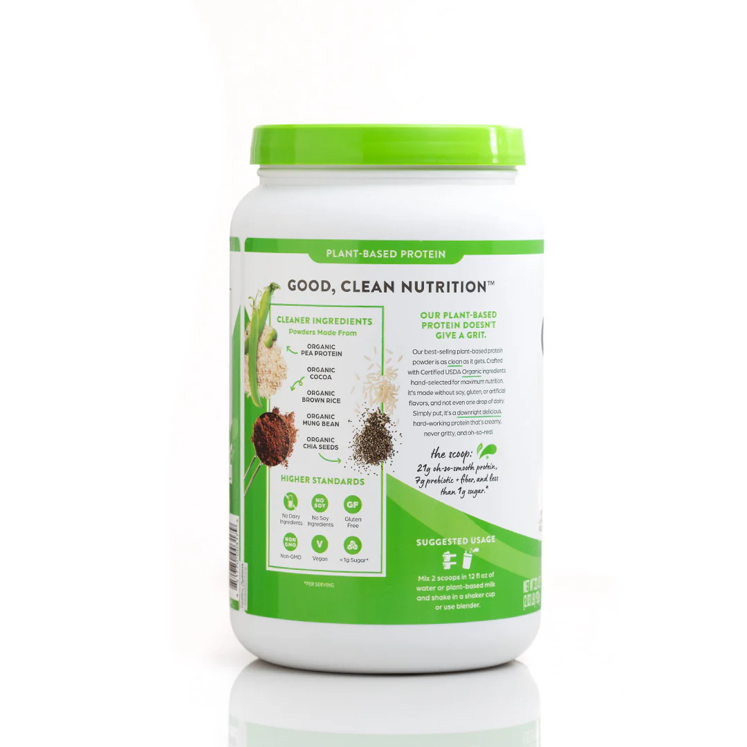 Orgain Plant-Based Organic Protein Powder Creamy Chocolate Fudge 920g - Image 2