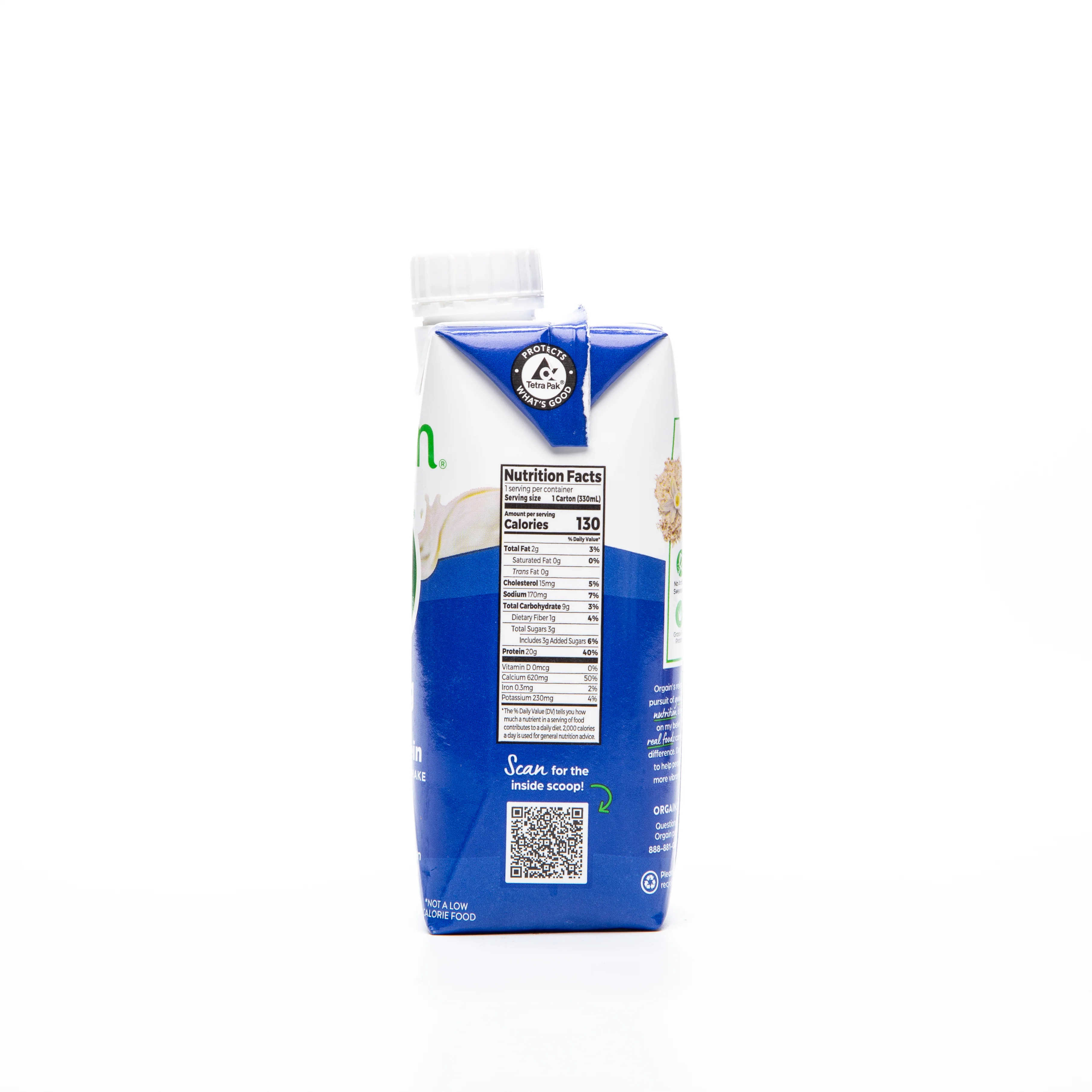 Orgain Protein Shake Vanilla Bean 330ml - Image 2