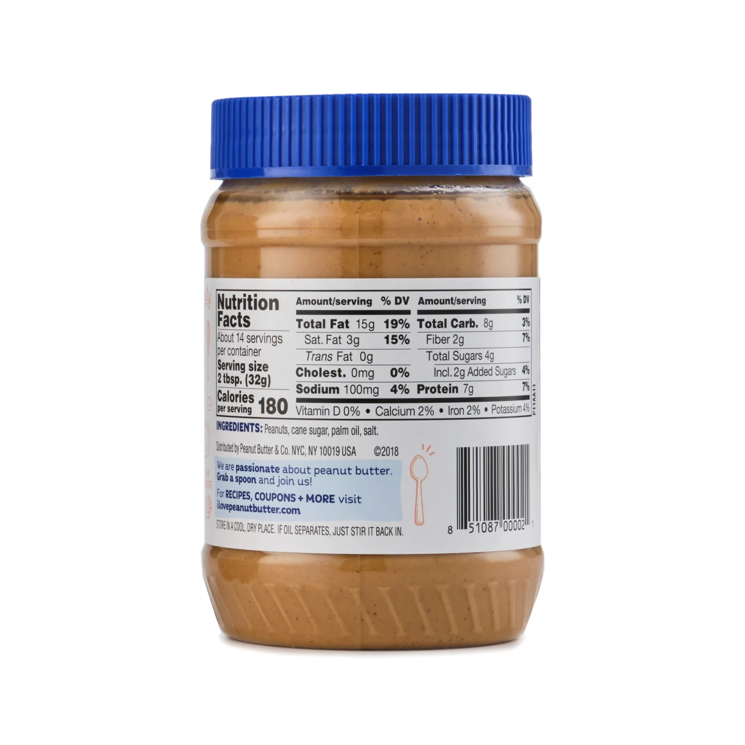 Peanut Butter & Co. Crunch Time Peanut Butter 454g - Image 2