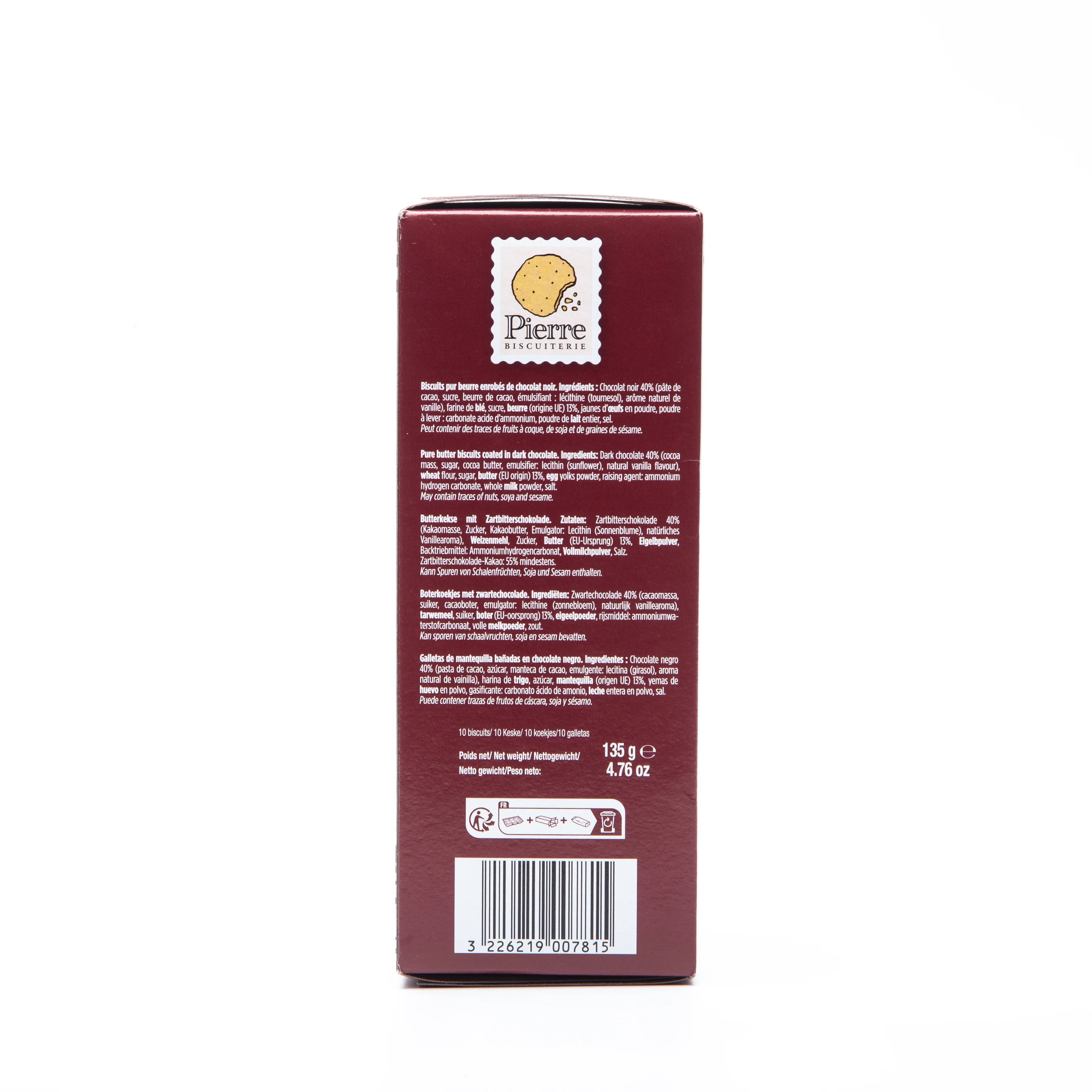 Pierre Biscuiterie Dark Chocolate Butter Cookies 135g - Image 5