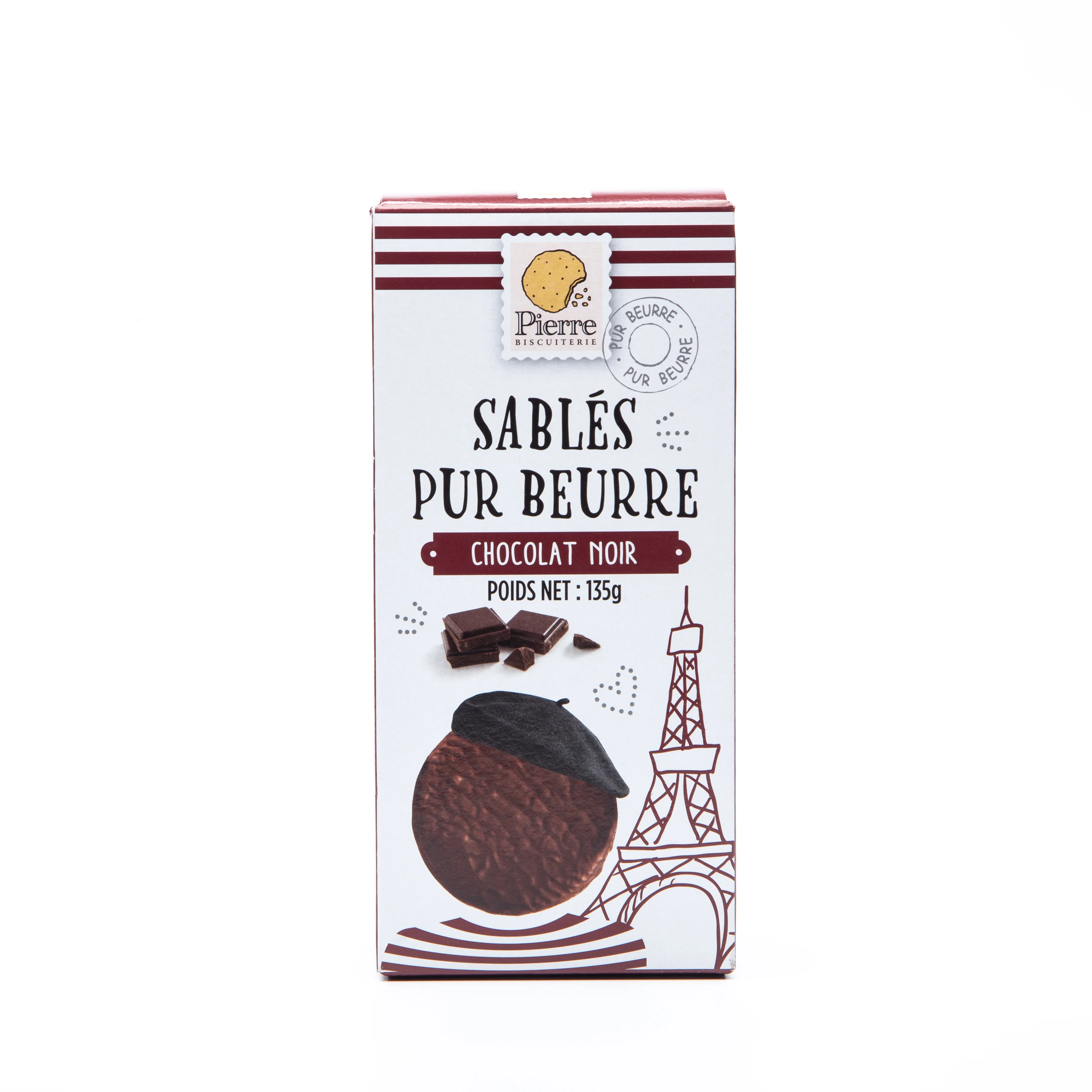 Pierre Biscuiterie Dark Chocolate Butter Cookies 135g - Image 6