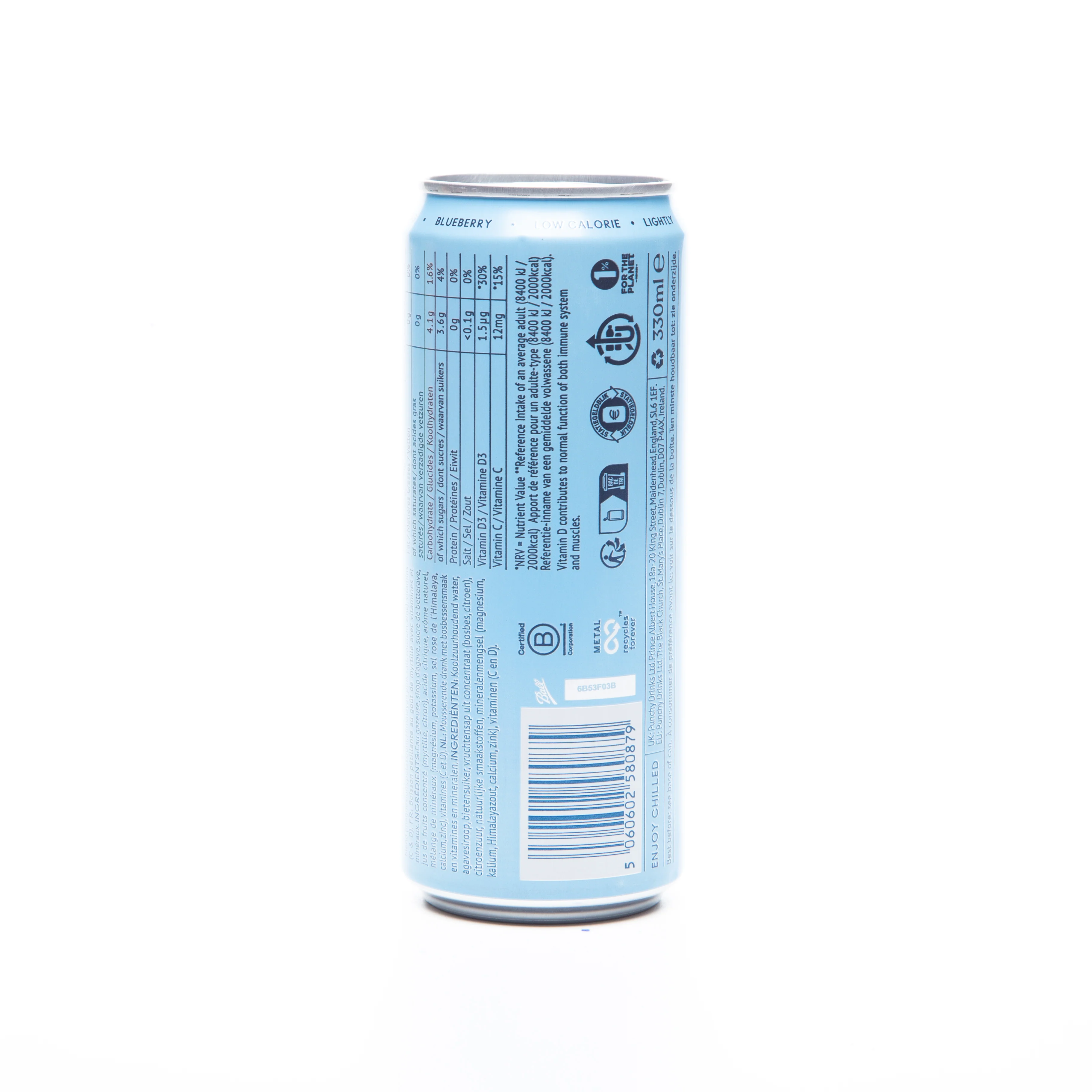 Punchy Blueberry Hydration Drink 330ml - Image 4