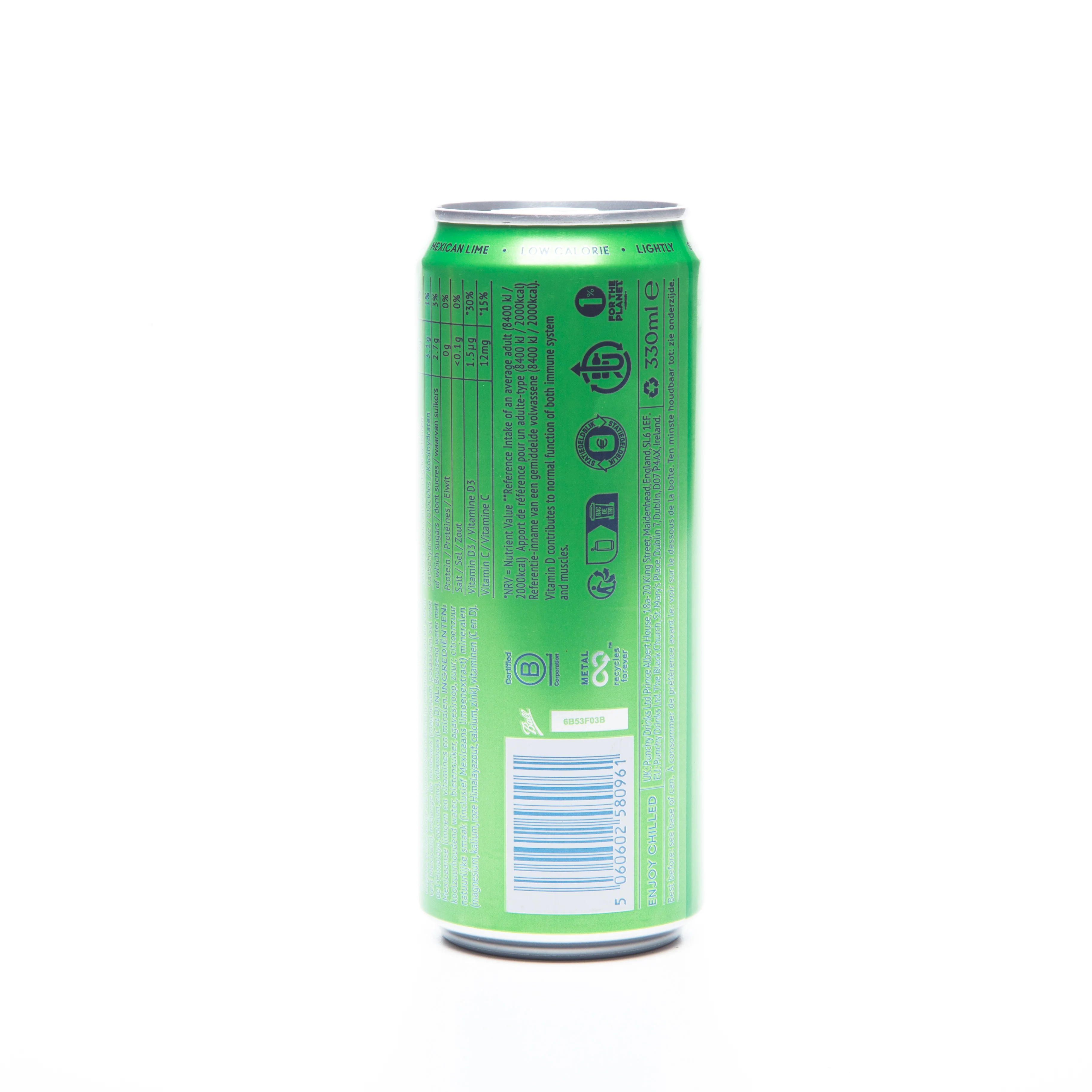 Punchy Mexican Lime Hydration Drink 330ml - Image 4