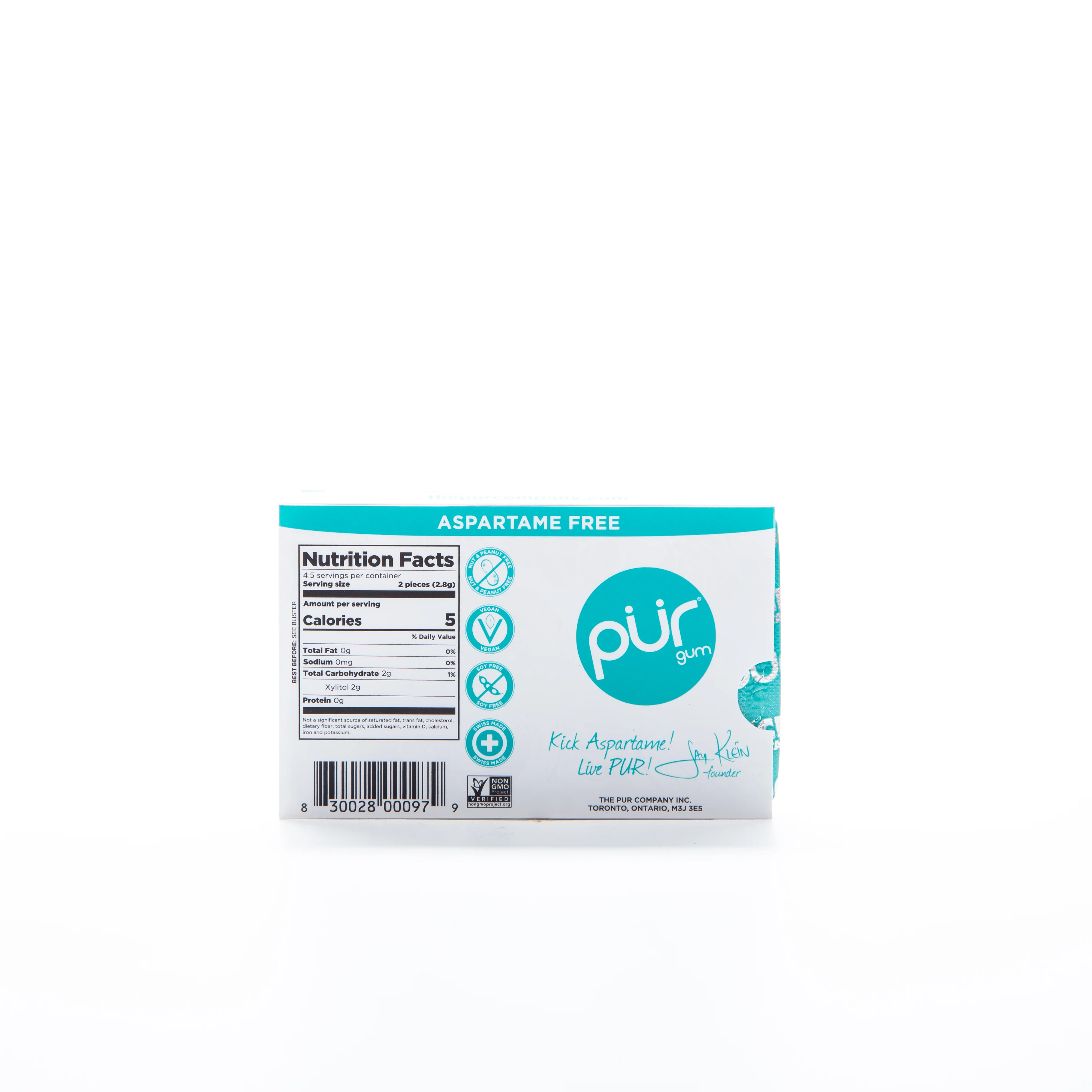Pur Gum Wintergreen Chewing Gum - 9pcs - Image 2