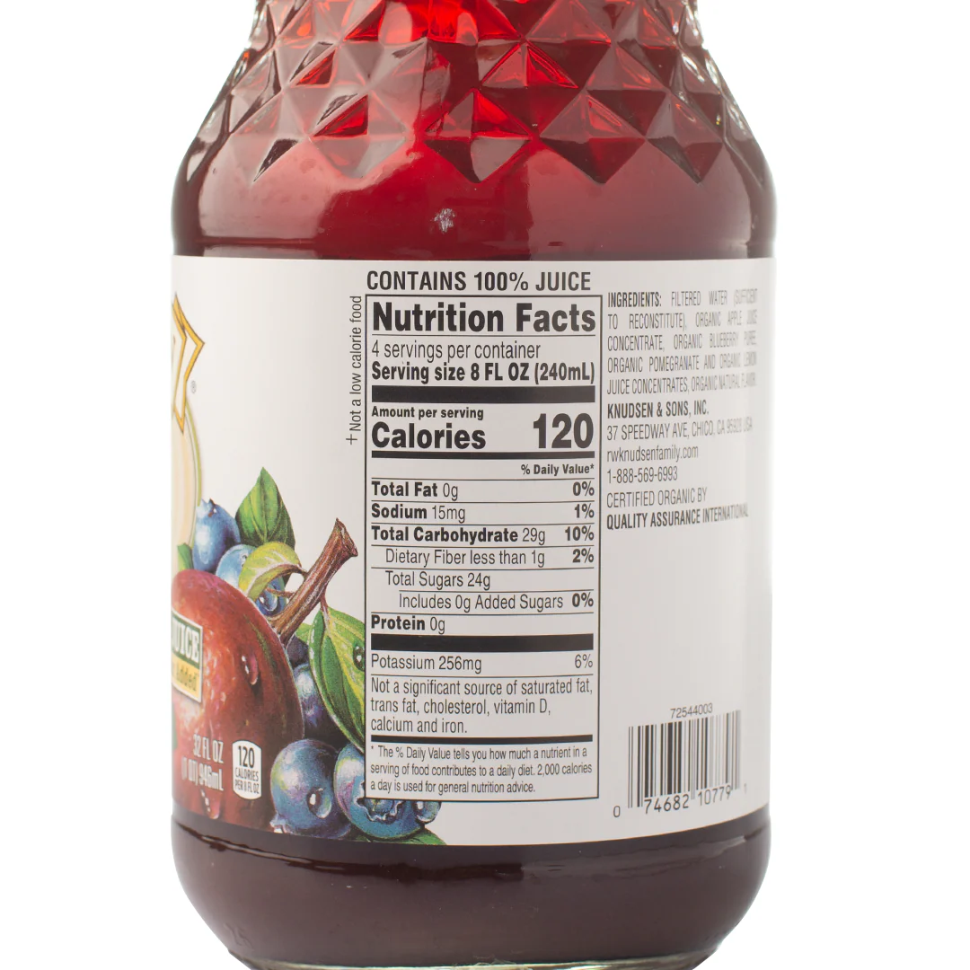 R.W. Knudsen Organic Blueberry Pomegranate 946ml - Image 2