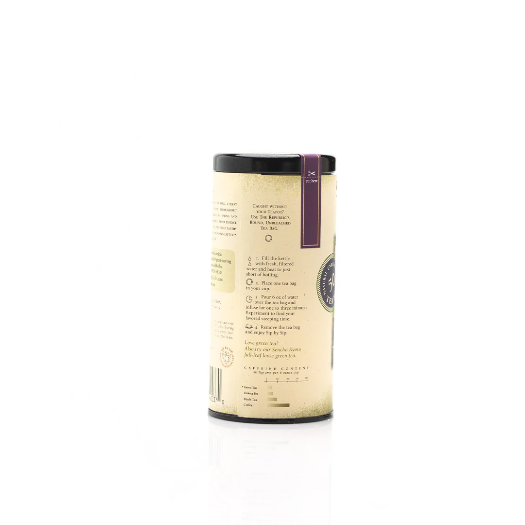 Republic of Tea Spring Cherry Green Tea 50 tea bags - Image 2