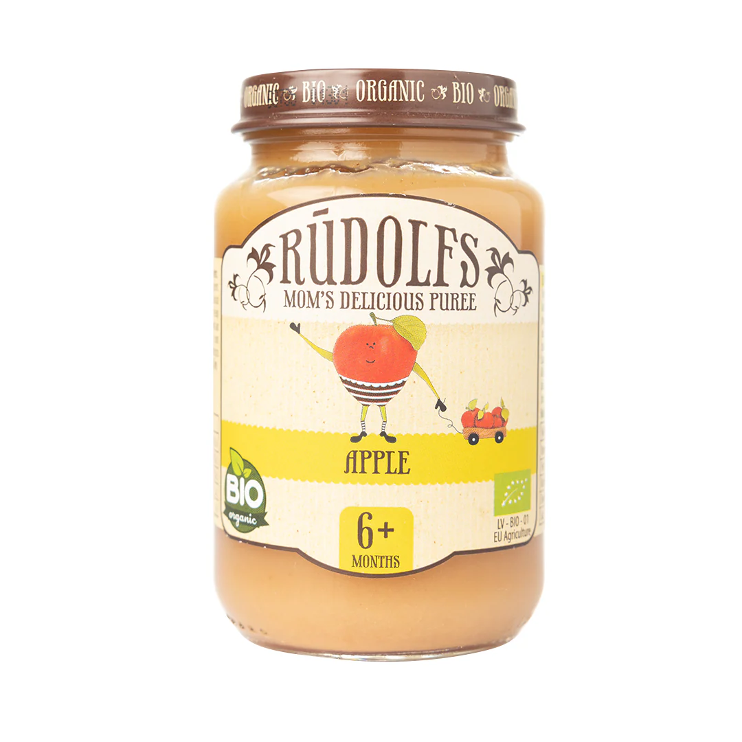 Rudolfs Organic Apple Puree 4+ Months Stage 1 190g