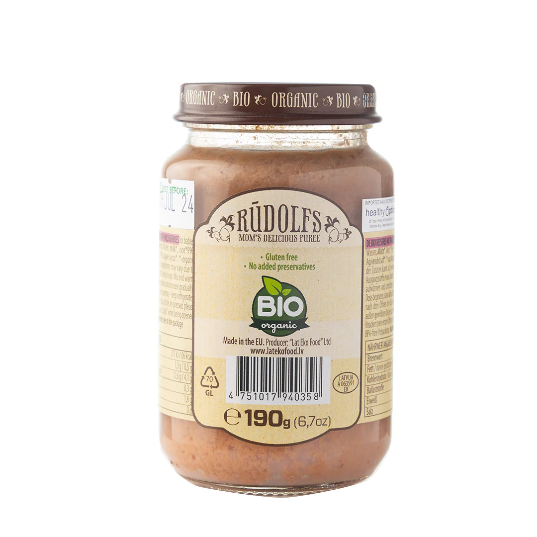 Rudolfs Rice Porridge with Wild Berries 4+ Months Stage 1 190g - Image 3