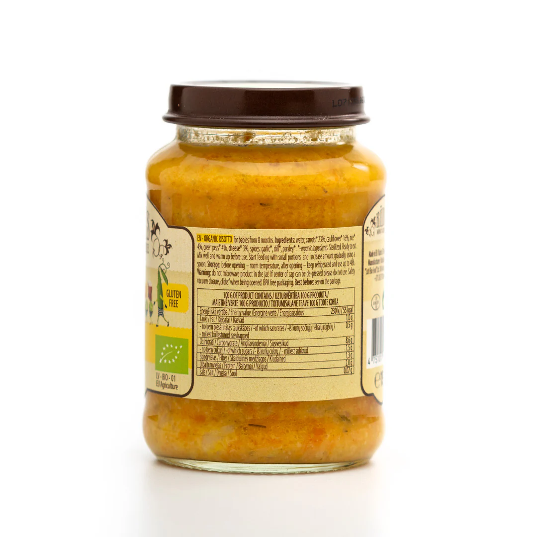 Rudolfs Risotto Puree 8+ Months Stage 3 190g - Image 2