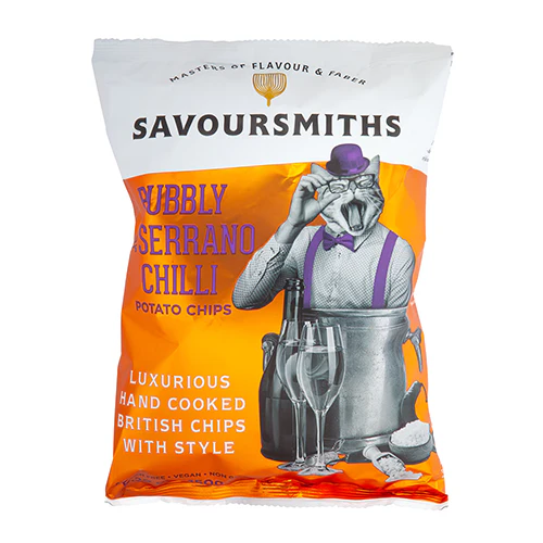Savoursmiths Bubbly & Serrano Chilli Potato Crisps 150g