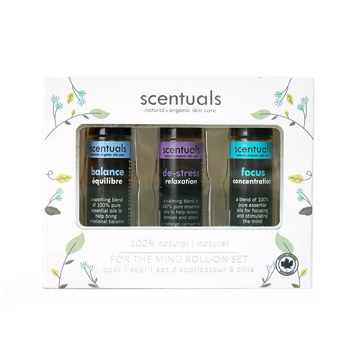 Scentuals for the Mind Roll On Oils Set
