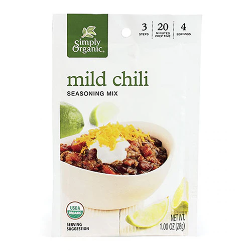 Simply Organic Mild Chili Seasoning Mix 28g