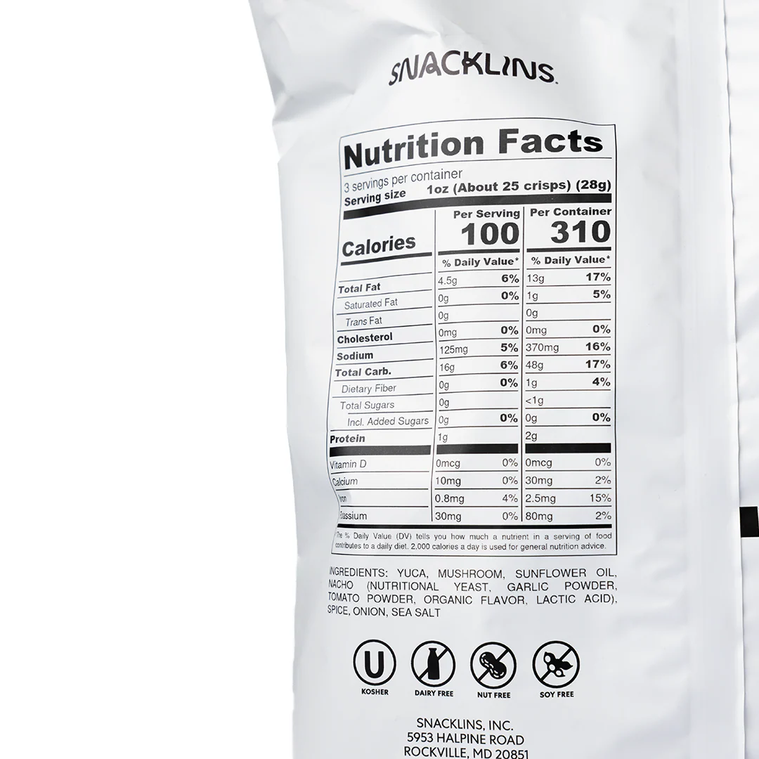 Snacklins Nacho Plant Crisps 85g - Image 2