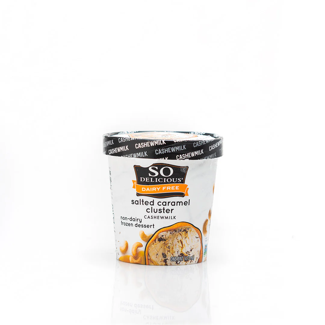 So Delicious Salted Caramel Cluster Ice Cream Pint 473ml