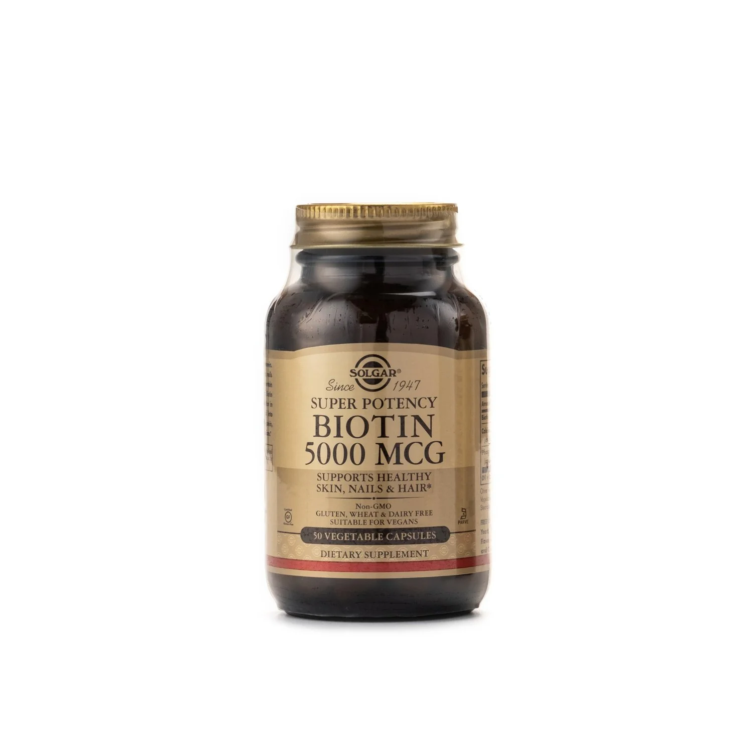 Solgar Biotin 5,000mcg 50 Capsules