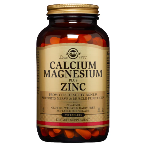 Solgar Calcium Magnesium Plus Zinc 250 Tablets