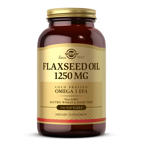 Solgar Flaxseed Oil 1,250mg 100 Softgels