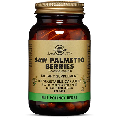 Solgar Full Potency Saw Palmetto Berries 100 Capsules