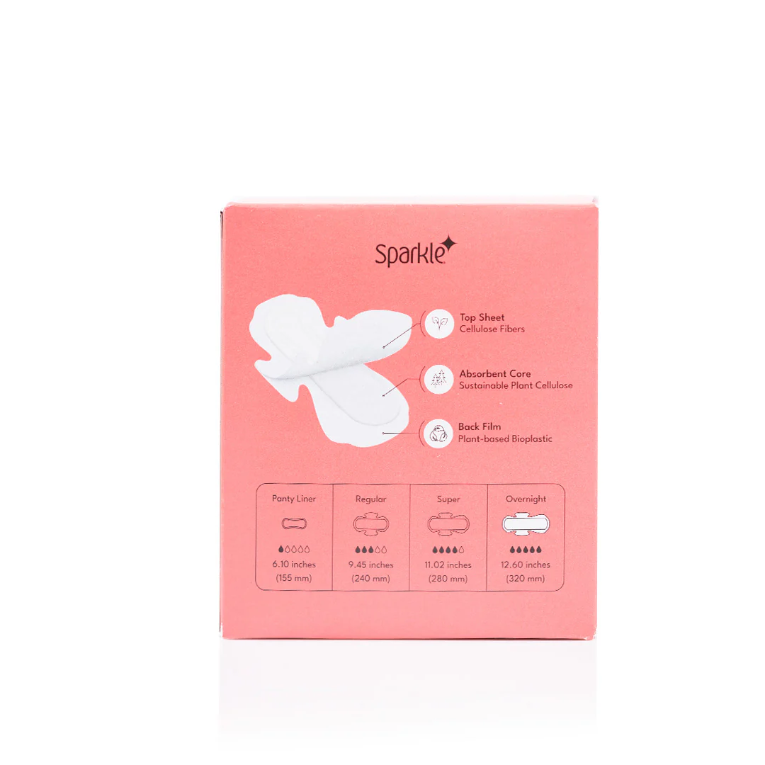 Sparkle Maxi Pads Overnight 10ct - Image 3