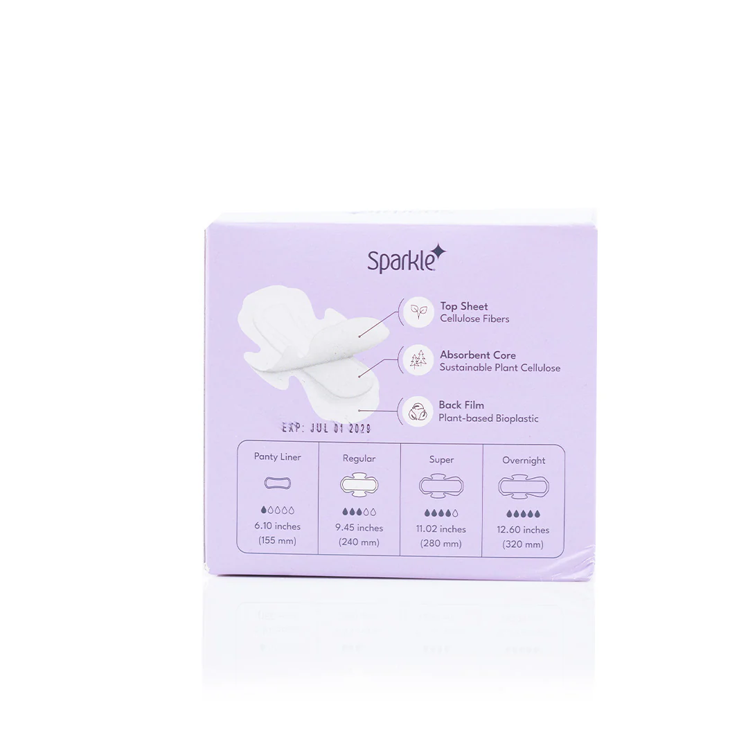 Sparkle Maxi Pads Regular 10ct - Image 3