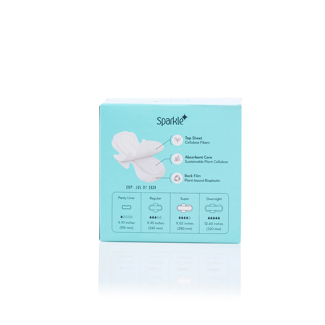 Sparkle Maxi Pads Super 10ct - Image 3