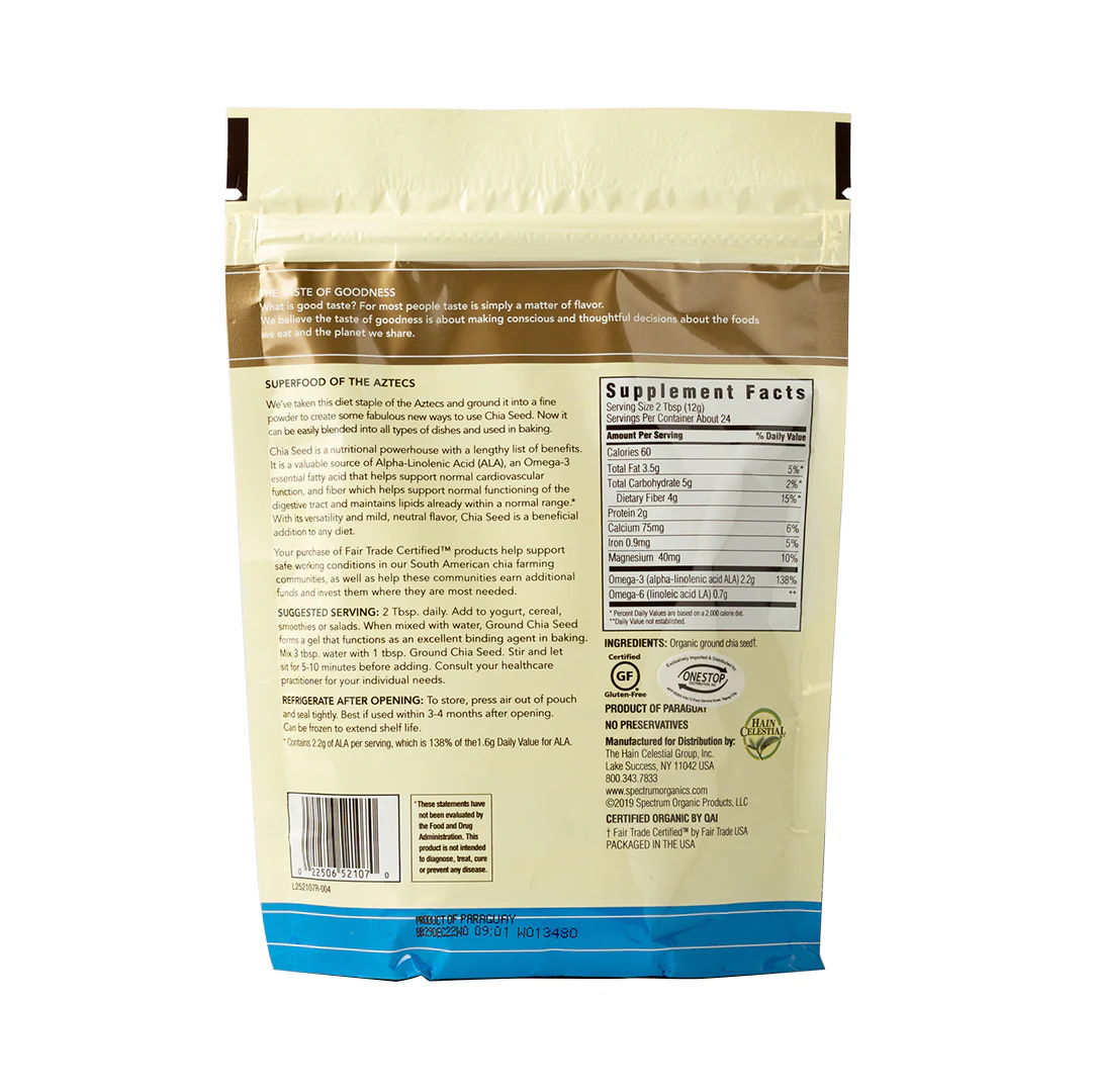 Spectrum Ground Chia Seed 283g - Image 2