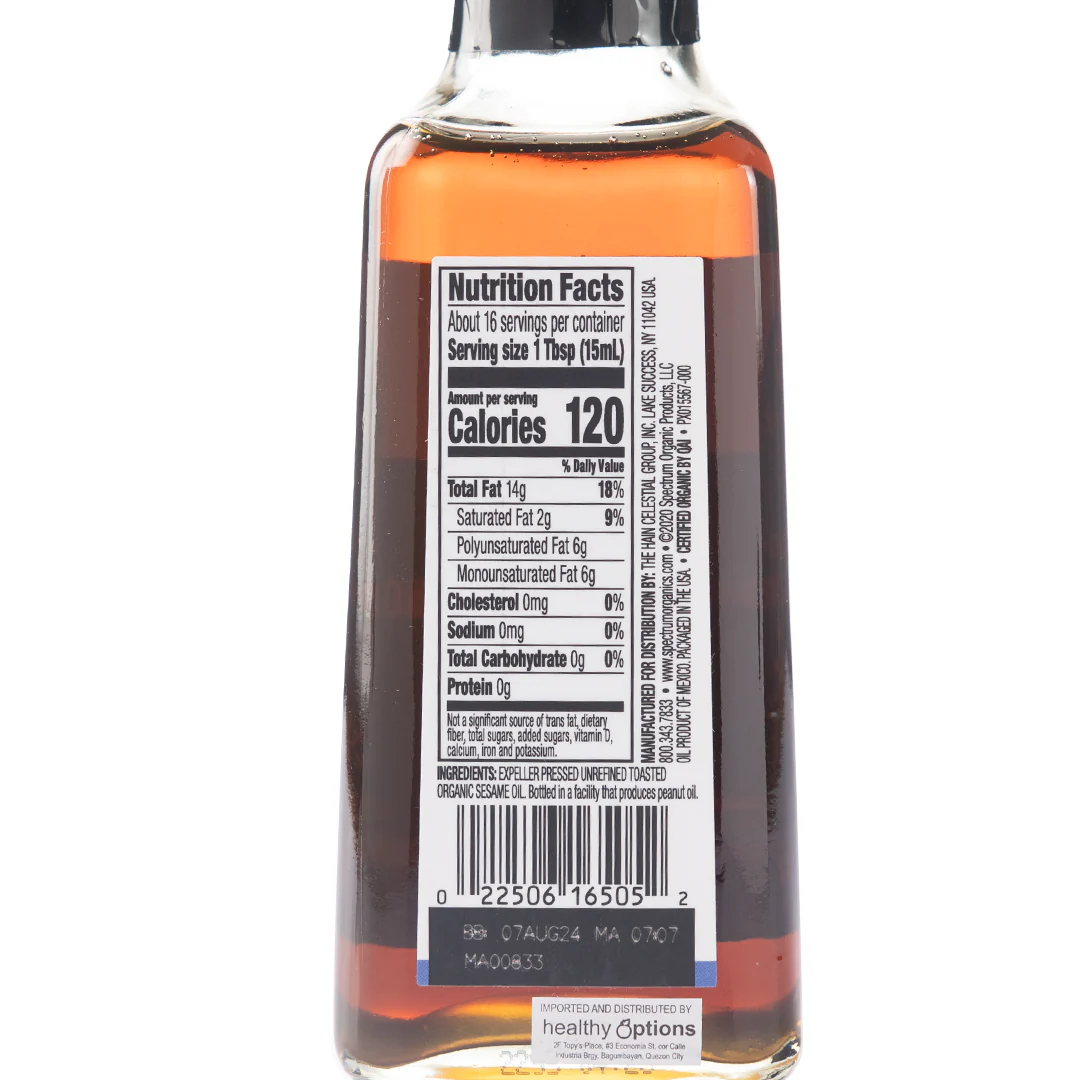 Spectrum Toasted Sesame Oil 236ml - Image 2