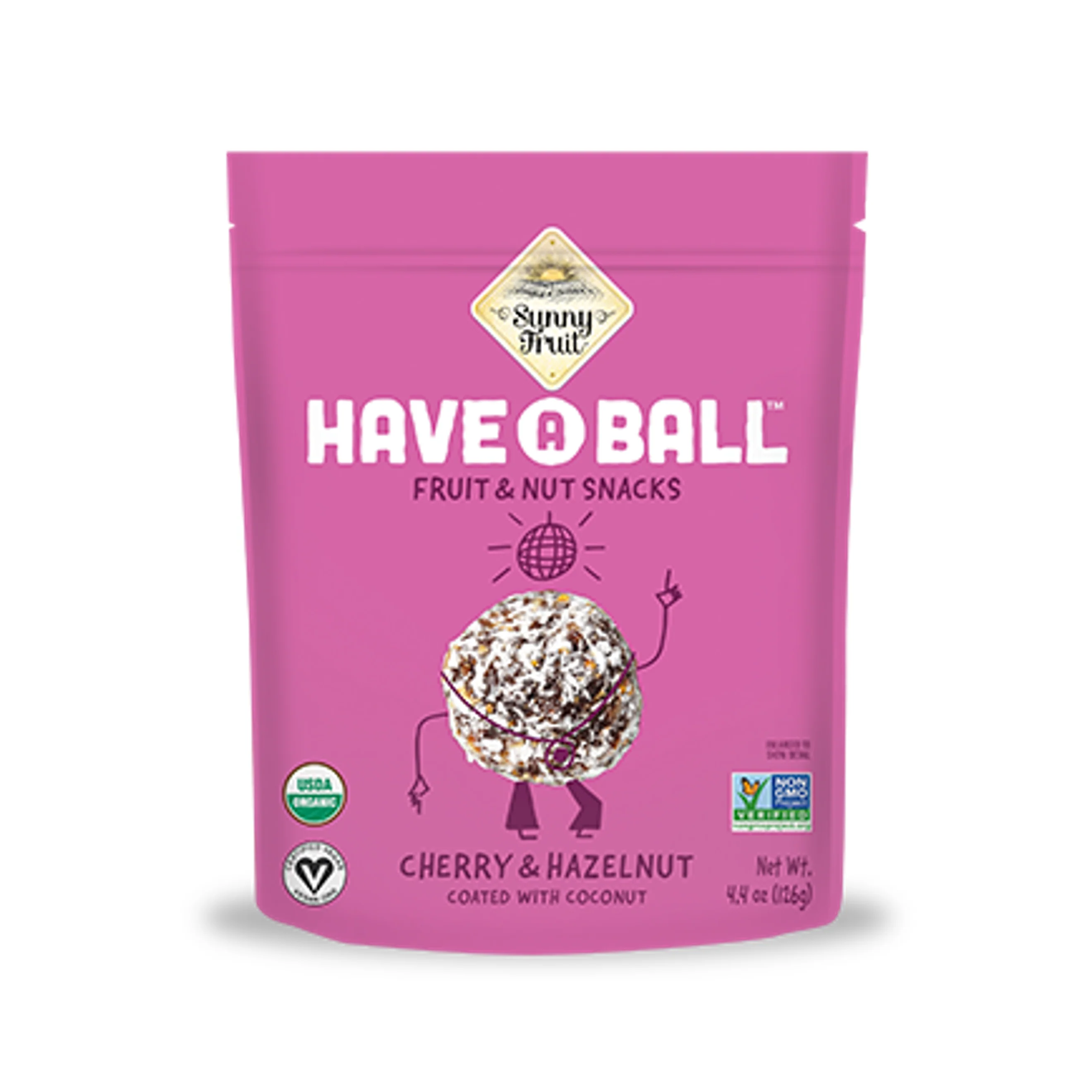 Sunny Fruit Organic Have a Ball Fruit & Nut Snacks Cherry & Hazelnut 126g