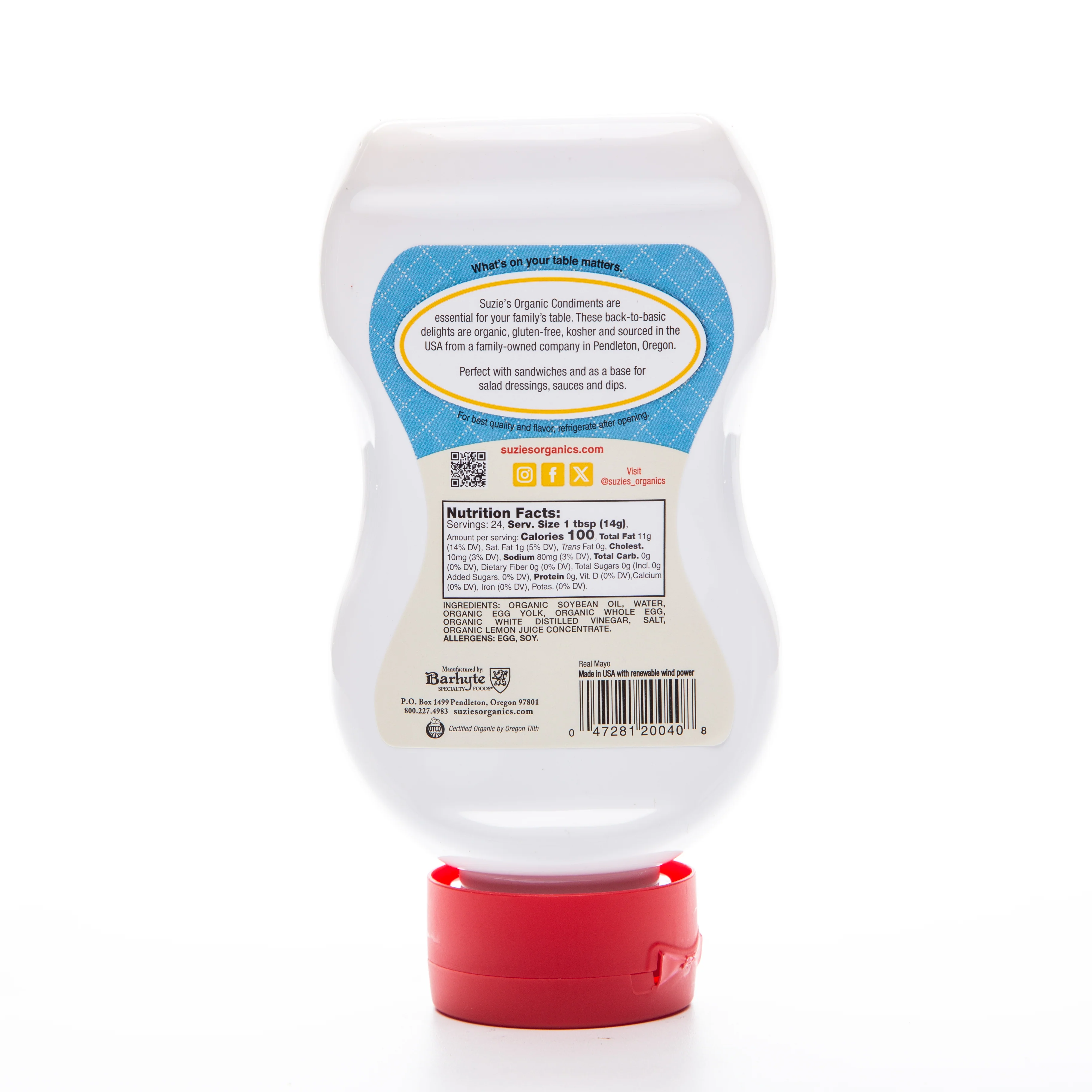 Suzie's Real Organic Mayo 355ml - Image 2