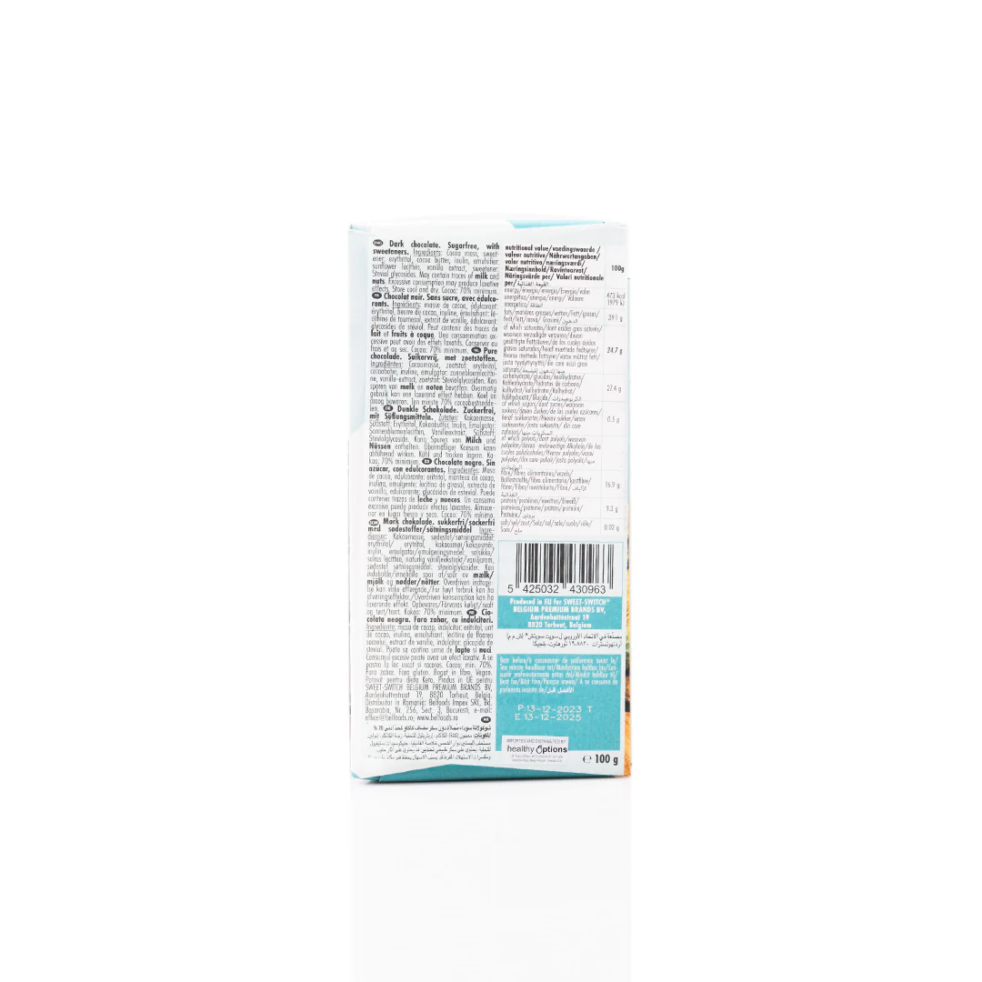 Sweet Switch 70% Dark Chocolate Bar 100g - Image 2