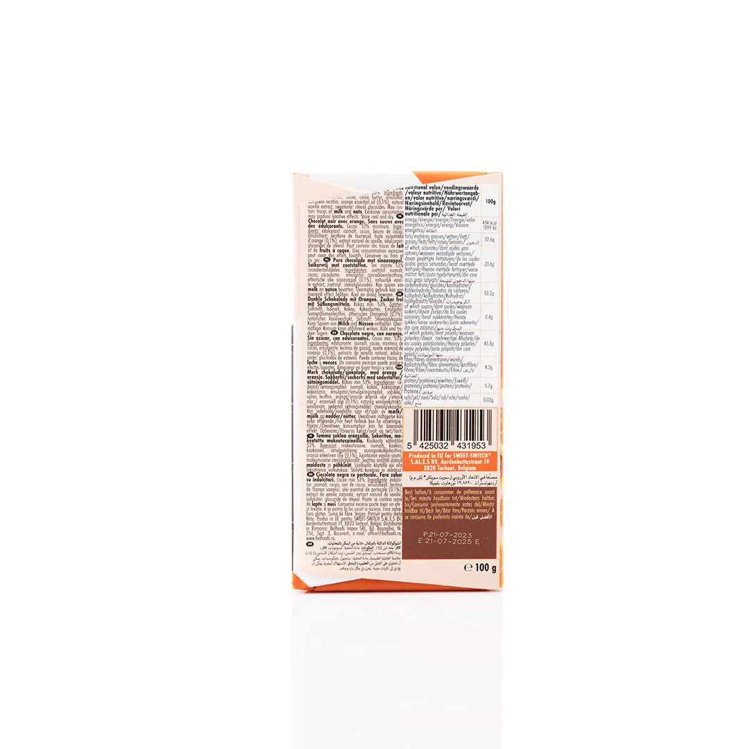 Sweet Switch Dark and Orange Chocolate Bar 100g - Image 2