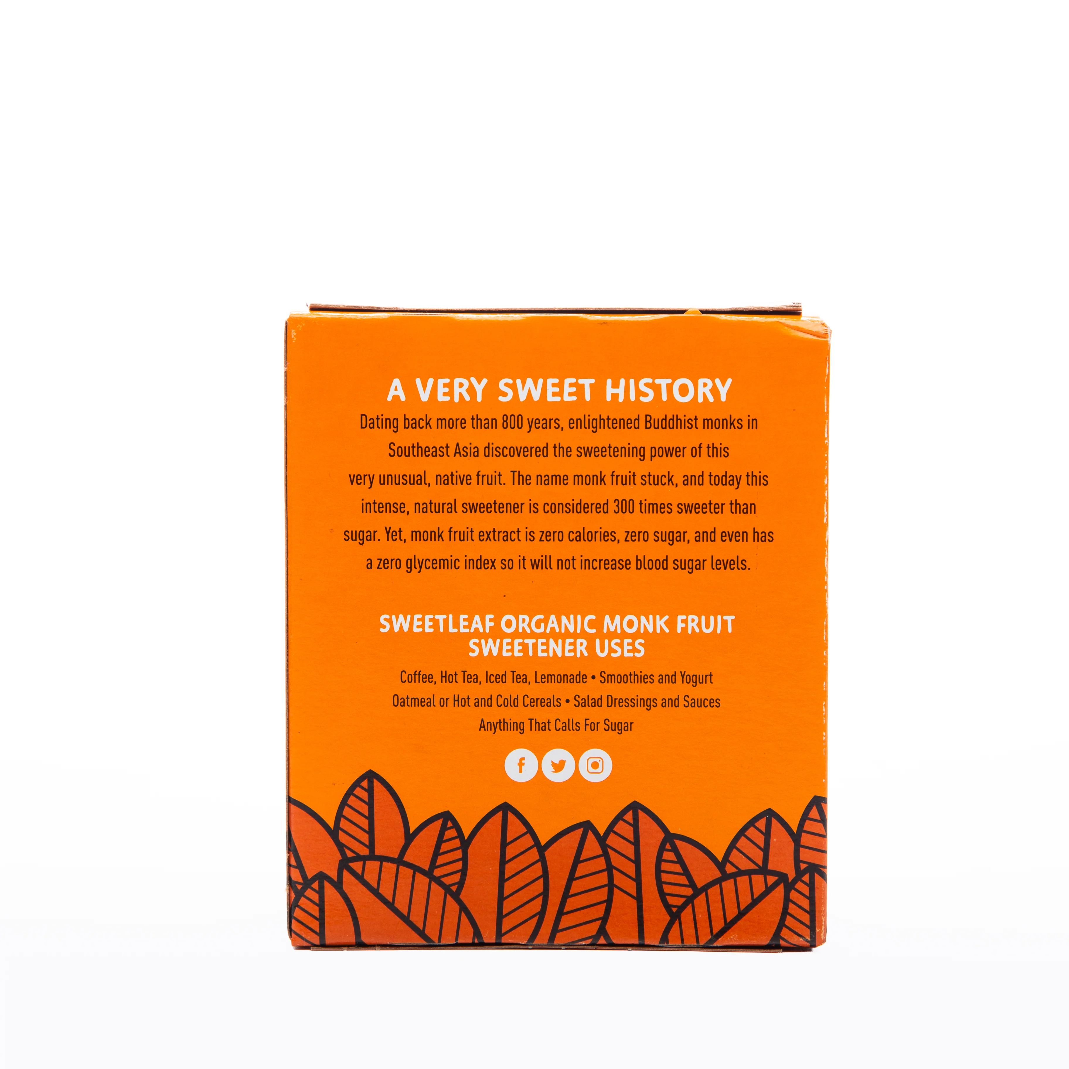 Sweetleaf Organic Monkfruit Granular Sweetener 40 Packs 32g - Image 2