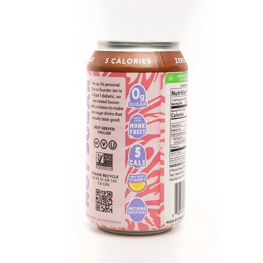 Swoon Raspberry Tea 355ml - Image 3