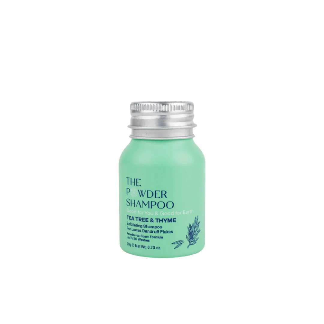 The Powder Shampoo Tea Tree and Thyme Exfoliating Shampoo for Dandruff 20g