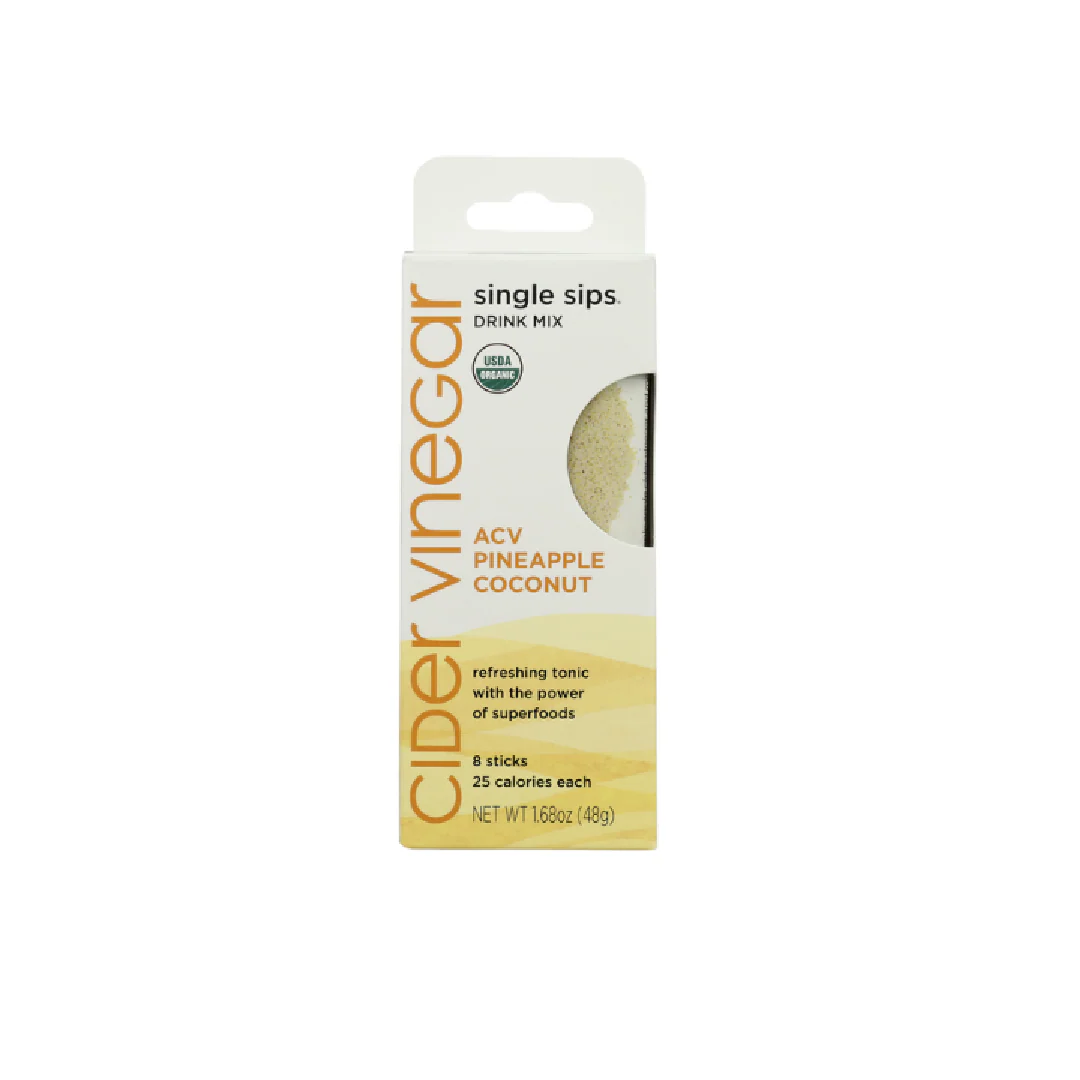 The Republic of Tea Single Sips Apple Cider Vinegar Pineapple Coconut 8CT