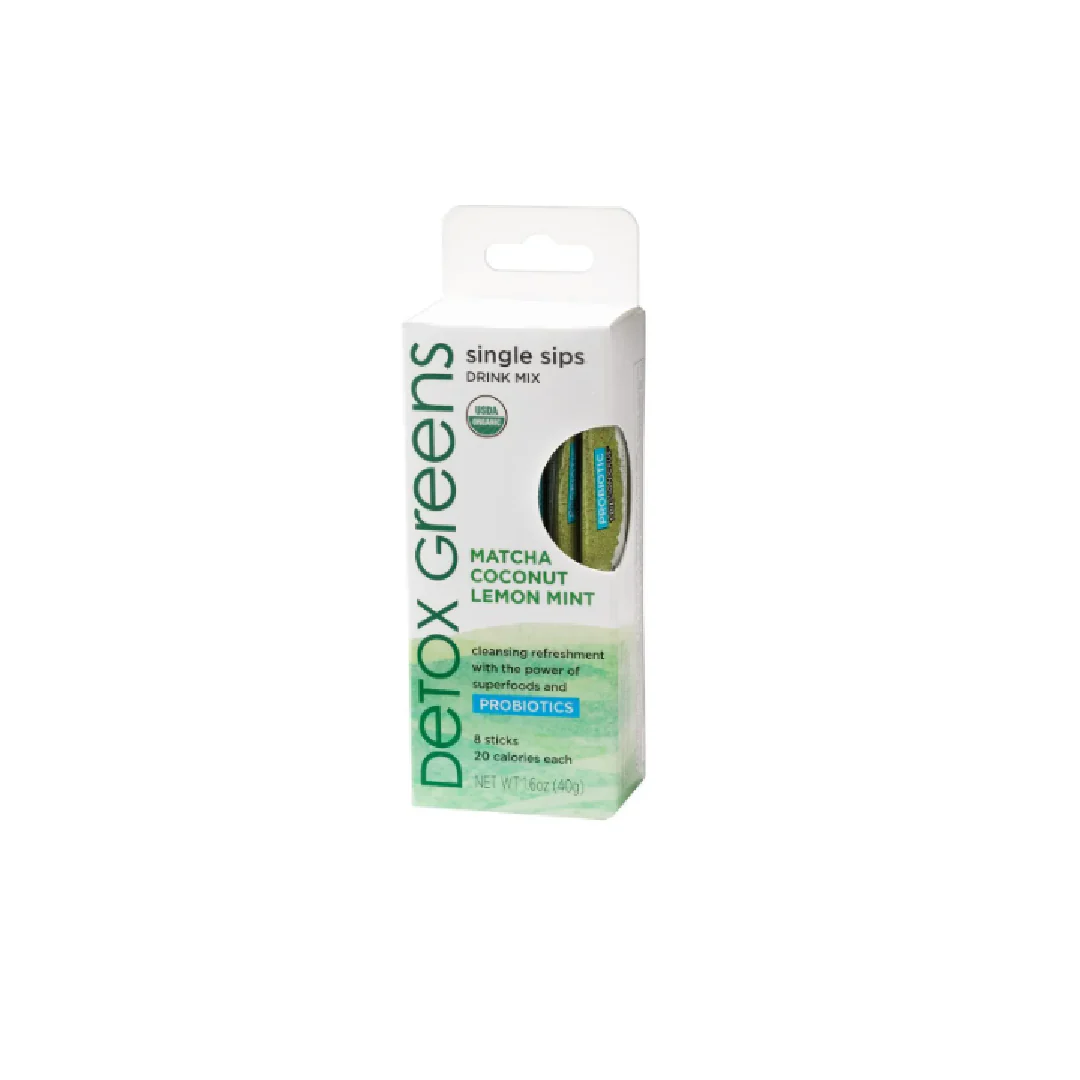 The Republic of Tea Single Sips Detox Greens Matcha Coconut 8CT
