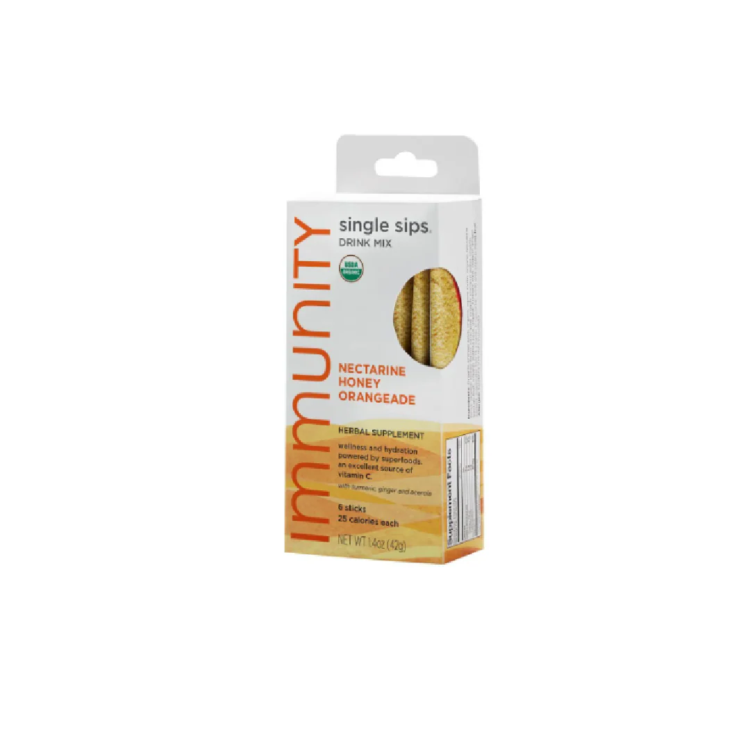 The Republic of Tea Single Sips Immunity Nectarine Honey 6CT