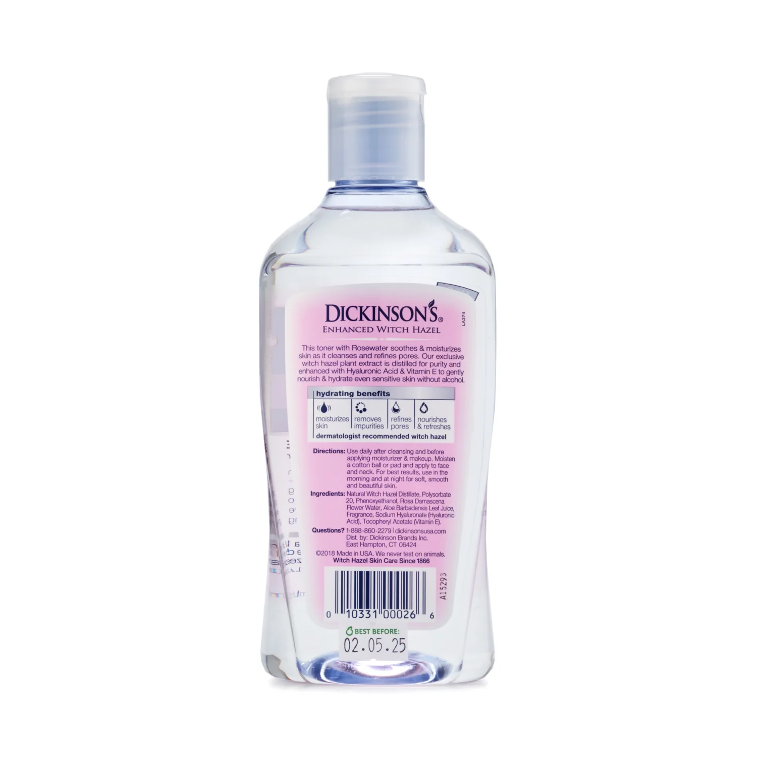 T.N. Dickinson's Witch Hazel Hydrating Toner 473ml - Image 2