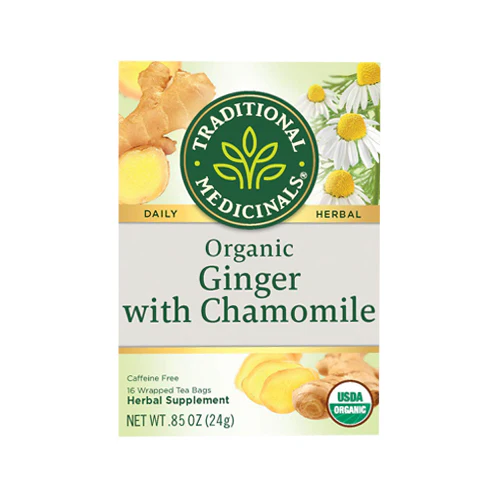 Traditional Medicinals Organic Ginger with Chamomile 16 Tea Bags